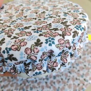 Couvercles écologiques imperméables en coton Oeko Tex motifs fleuris.