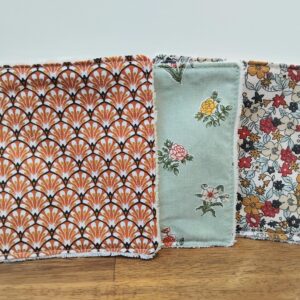 Lingettes visage coton et bambou.