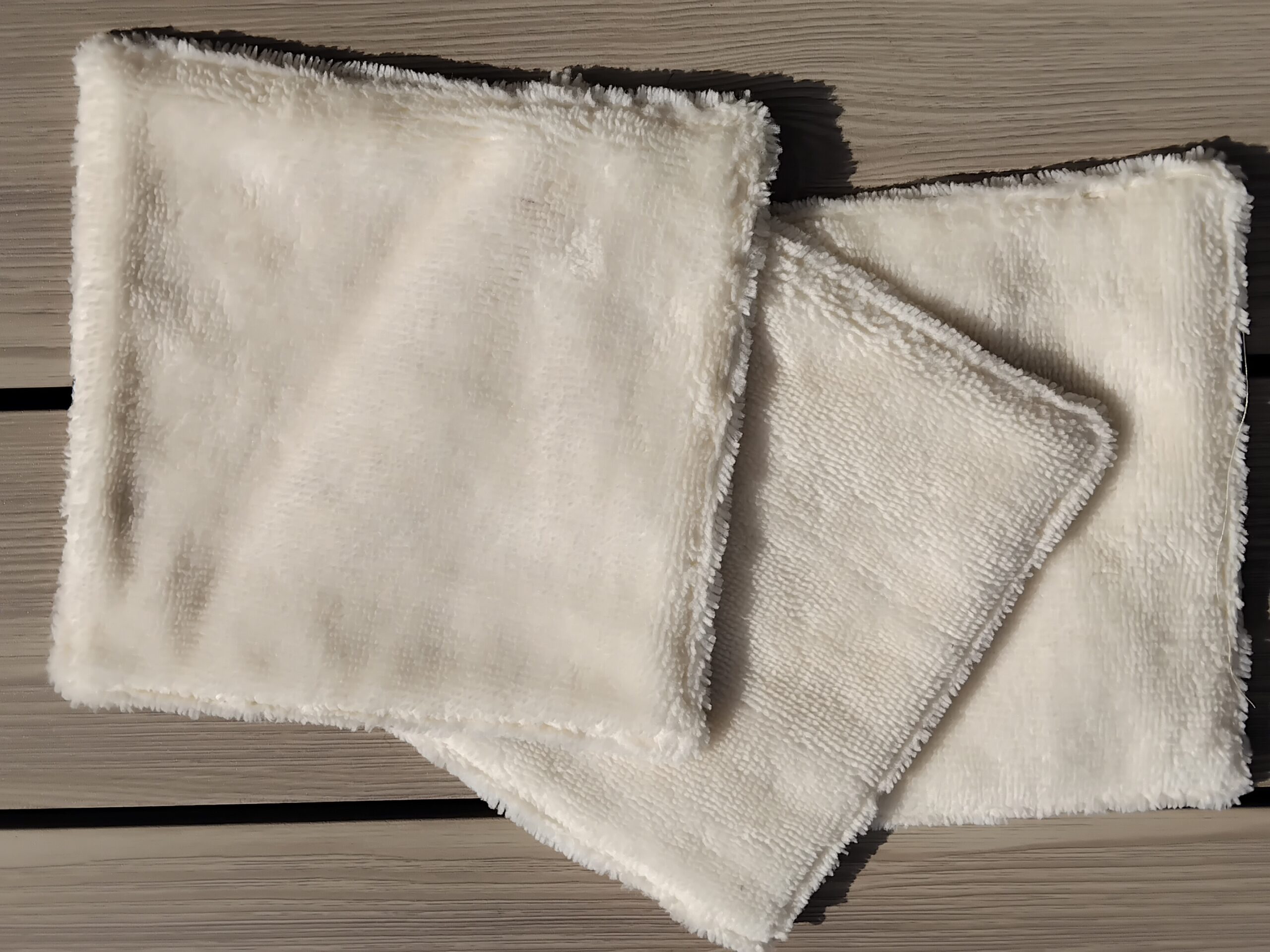 Lingettes réutilisables en coton Oeko Tex et éponge de bambou. – Image 3