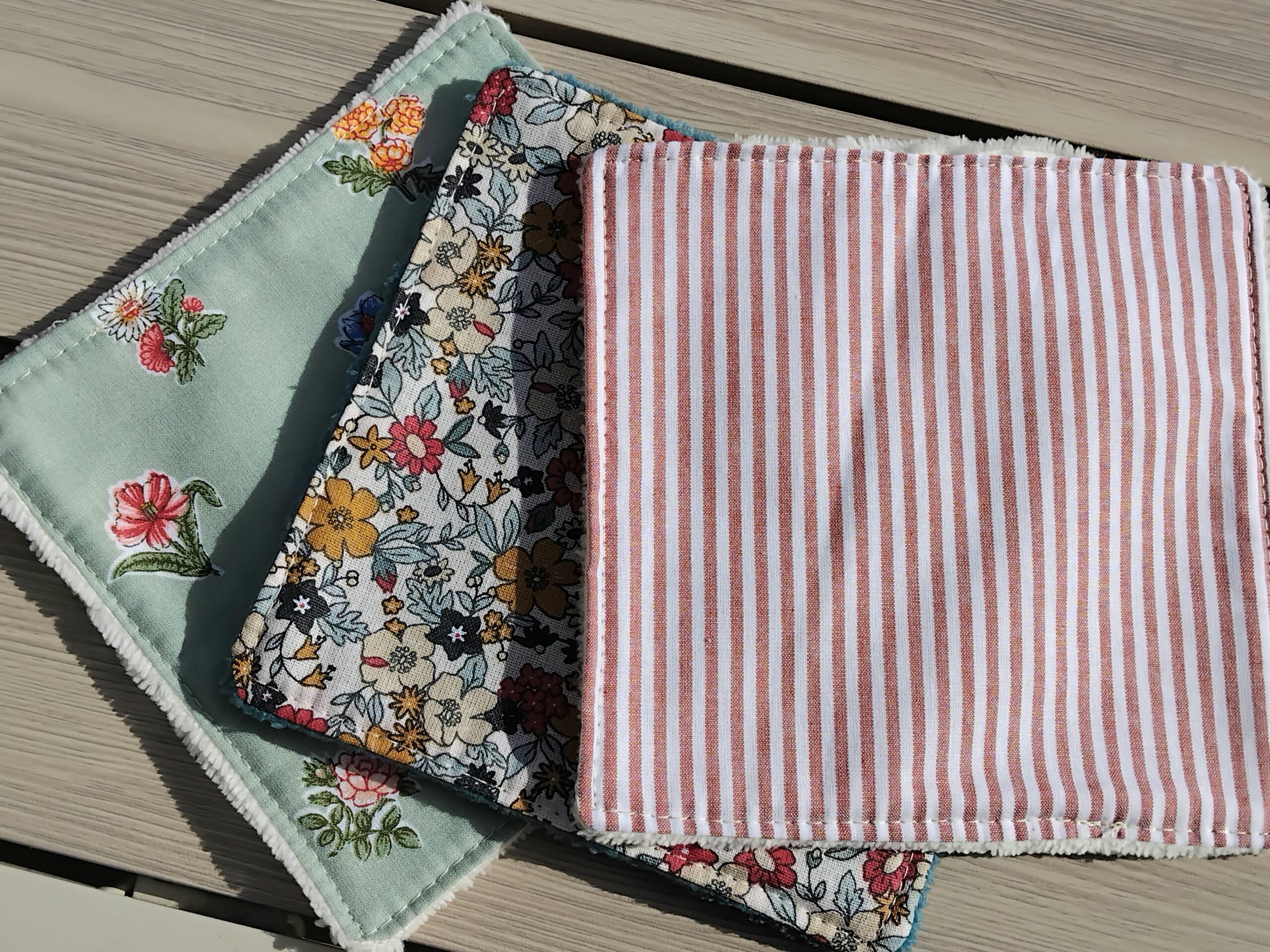Lingettes réutilisables en coton Oeko Tex et éponge de bambou. – Image 4