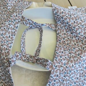 Sac à tarte en coton Oeko Tex motifs fleuris.